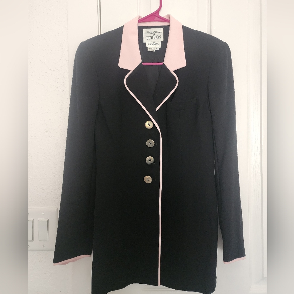 Women's Black and Pink Jacket
